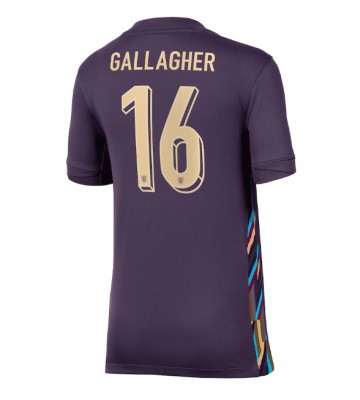England Conor Gallagher #16 Replika Udebanetrøje Dame EM 2024 Kortærmet